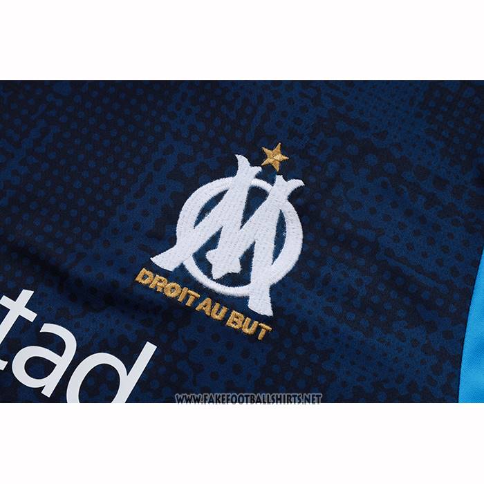 Tracksuit Olympique Marseille Short Sleeve 2025-2026 Blue - Shorts